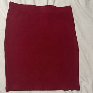 Elegant Red Women's Skirt